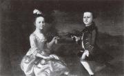 Joseph Blackburn Die Bowdoin Kinder oil painting